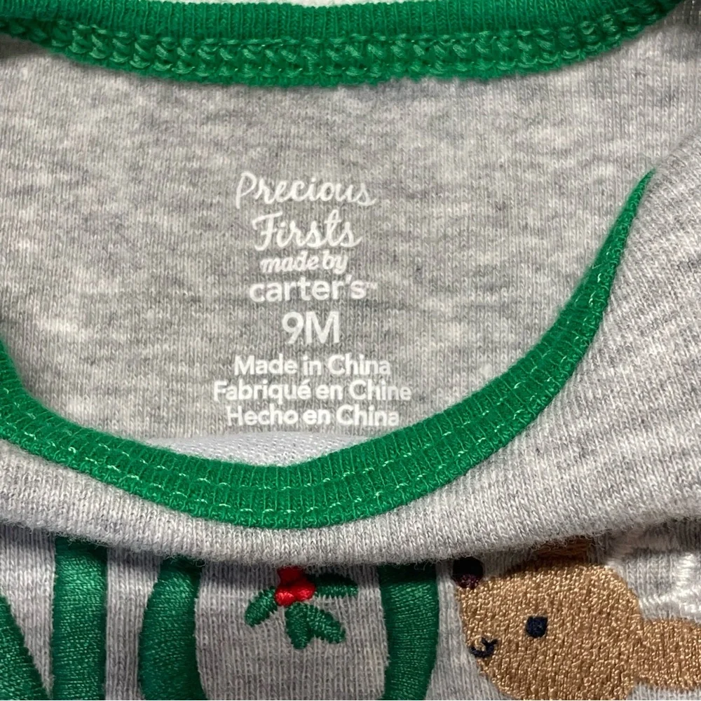 Just One You By Carters Christmas Set of 2 Onesies - 9 M